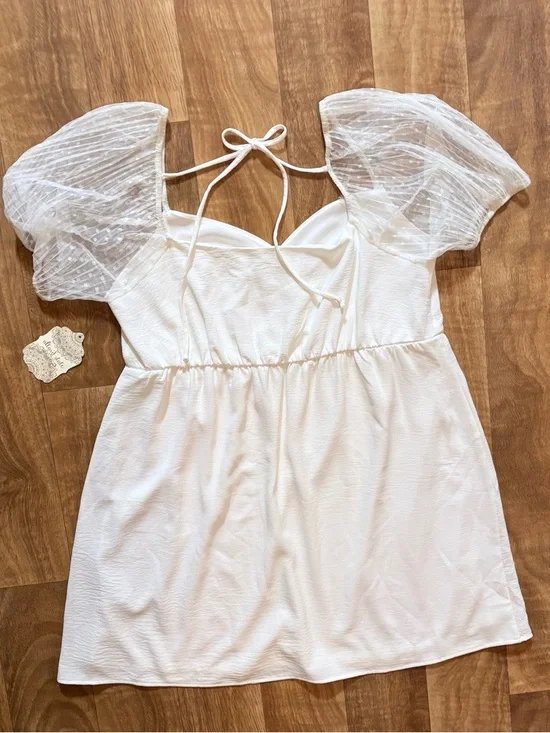 Altar'd State Natalie Dress Sweetheart Tie A-Line Short Dress Size Large NWT - Picture 6 of 9